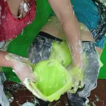 Hikari-Studio-Wam: The Girls Wear Their Adidas Adibreak Pants to Get Messy
