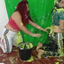 Hikari-Studio-Wam: The Girls Wear Their Adidas Adibreak Pants to Get Messy