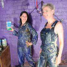 DungeonMasterOne: Two Girls in Overalls Get Very Sexy and Messy Together