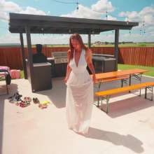 WetlookFashion: Wet in in White Strip Tease Featuring Danielle