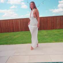 WetlookFashion: Wet in in White Strip Tease Featuring Danielle