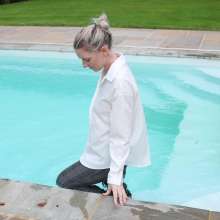 MistressSplash: White Shirt and Work Trousers