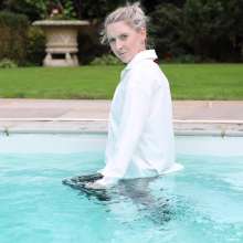 MistressSplash: White Shirt and Work Trousers