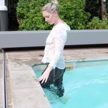MistressSplash: White Shirt and Work Trousers