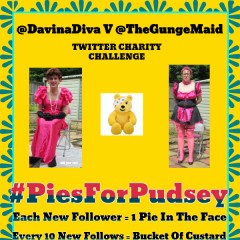 davina-the-diva: Fem v TV #PiesForPudsey Twitter Challenge