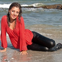 EuroWAM Team: Sexy wetlook update with Alex - lingerie update