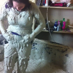 CandyCustard: Jellyncustard muddy dress and tights shoe rescue!