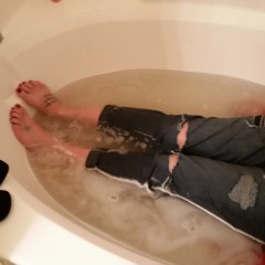WetWillie: A few more pics of Alexis sopping wet during podcast on Wet In The Desert