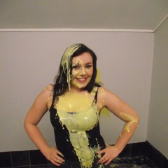 tonyhill: Kacie James--Covered in Custard!