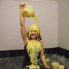 tonyhill: Kacie James--Covered in Custard!