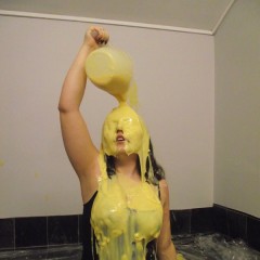 tonyhill: Kacie James--Covered in Custard!