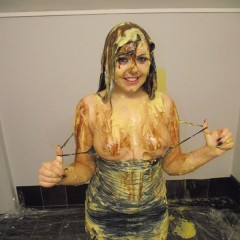 tonyhill: Kacie James--Covered in Custard!