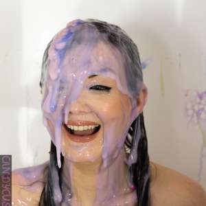 CandyCustard: Photoset: Faye gunged in PVC dress and then nude