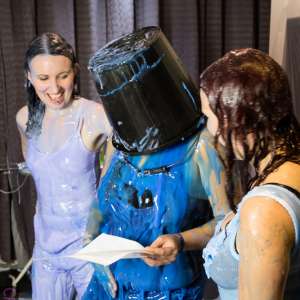 CandyCustard: Maria gunged in dungarees and converse!