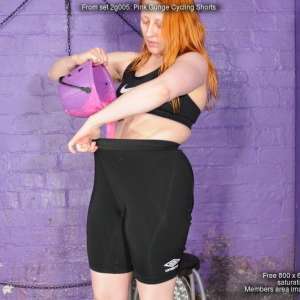 DungeonMasterOne: Rosemary's Lycra cycling shorts filled with pink gunge!