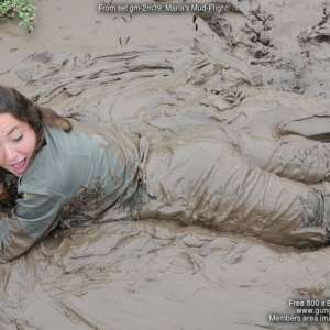 DungeonMasterOne: Maria in the mud in a German airforce flightsuit!