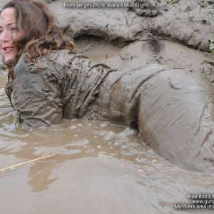 DungeonMasterOne: Maria in the mud in a German airforce flightsuit!