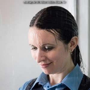 DungeonMasterOne: Honeysuckle showers in school uniform