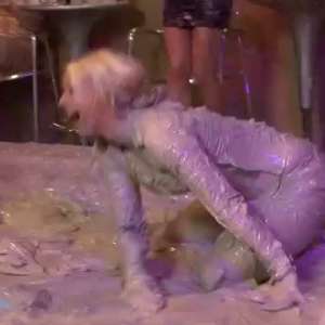 : Blonde Vs.  Brunette Mud Battle