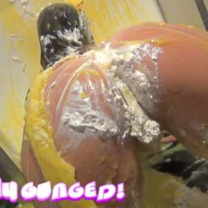 TotallyGunged: Olga Pied, Slimed and Stripped in Mouse Trap!