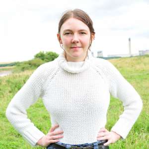 DungeonMasterOne: Mud: Chastity wears combats, heeled boots, white jumper, into the mudbanks!