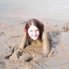 DungeonMasterOne: Chastity wears designer Armani jeans into the mudbanks!