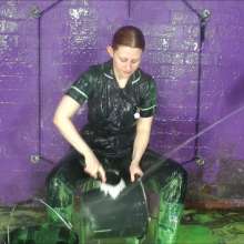 DungeonMasterOne: New download: Nurse Rosemary gets gunged in her uniform!