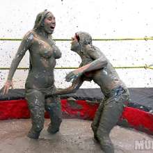 wamfan: Mud Wrestling Video:  Down and Dirty