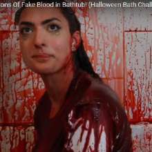 Plonk: YT hotness rclbeauty in choc syrup and fake blood