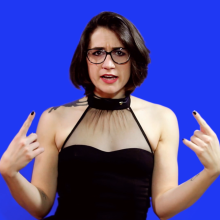 PieZone: Watch This Nerdy Hipster Girl Get Obliterated In Pies and Slime!