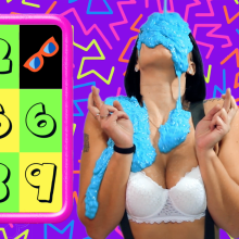 PieZone: Now Available!  Lucy Takes The 90's Slime Party Challenge!