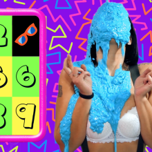 PieZone: Now Available!  Lucy Takes The 90's Slime Party Challenge!