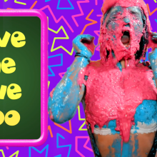 PieZone: Now Available!  Lucy Takes The 90's Slime Party Challenge!