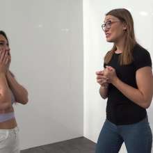 MostWam: Amber  Get Gunged Bare Foot and White Jeans