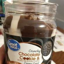 HappyCamper: Monty plays with chocolate cookie spread!