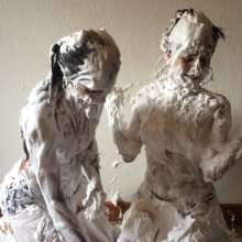 MessyCleo: Paty and Das have a lot a fun playing in shaving foam!