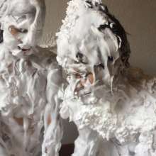 MessyCleo: Paty and Das have a lot a fun playing in shaving foam!