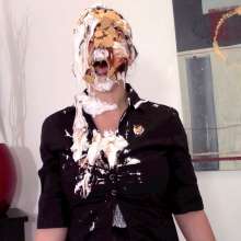 Messygirl: Obliterated with pies during a survey