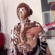 Messygirl: Obliterated with pies during a survey
