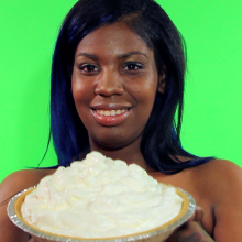 PieZone: Shaquana's Back!  Huge G Cups Walloped in Pies and Slime!