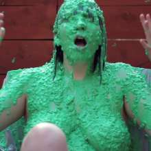 PieGuy99: Amilia's Big Boobs Slimed