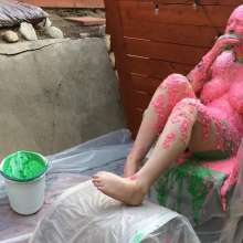 PieGuy99: Amilia's Big Boobs Slimed