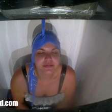 CandyCustard: Molly Gunged in pvc french maid outfit + nude