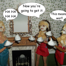 Twilight Man: The Diminutive Divas:  Pie Fight Party