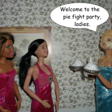 Twilight Man: The Diminutive Divas:  Pie Fight Party
