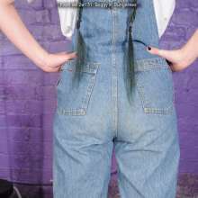 DungeonMasterOne: Rosemary and Purity hose each other down in overalls and wellies!