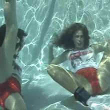 wamtec: Hooters Girls Pool Play--Mandy and Nikki