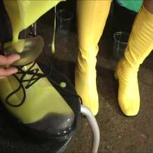 DungeonMasterOne: Hot Pants and Hot Playsuit Covered in Gunge!