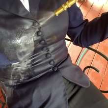MadelineOasis: Oasis Video--Madeline Soaks an Expensive Skirt Suit