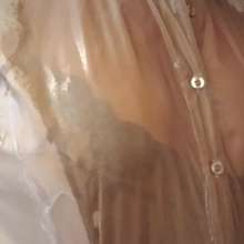 MadelineOasis: Oasis Video--Nice Skirt and Blouse Soaked in a Shower